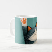 Berufsschläfer Lustige schlafende Katze Kaffeetasse (Vorderseite Links)