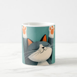 Berufsschläfer Lustige schlafende Katze Kaffeetasse
