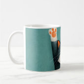 Berufsschläfer Lustige schlafende Katze Kaffeetasse (Links)
