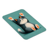 Berufsschläfer Lustige schlafende Katze Magnet (Rechte Seite)