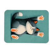 Berufsschläfer Lustige schlafende Katze Magnet (Horizontal)
