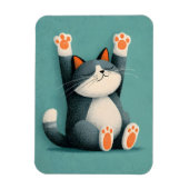Berufsschläfer Lustige schlafende Katze Magnet (Vertikal)