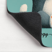 Berufsschläfer Lustige schlafende Katze Mousepad (Ecke)