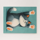 Berufsschläfer Lustige schlafende Katze Puzzle (Horizontal)