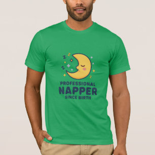 Berufsschläfer seit Geburt Süßer Mond Lustiger Sl T-Shirt