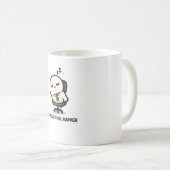 Berufsschläfer - Süßer müder Charakter Büro Kaffeetasse (VorderseiteRechts)