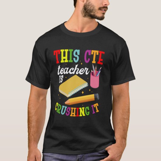 Berufsschullehrer zerschlägt Career & Technical Ed T-Shirt (Vorderseite)