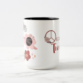 BerufstherapeutIn Fun Floral Sonnenbrille Zweifarbige Tasse (Mittel)