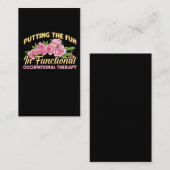 Berufstherapeutische Blume OT Therapiegeschenk Visitenkarte (Vorne/Hinten)