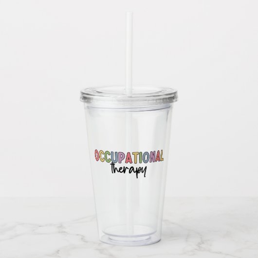 Berufstherapie OT Student Grad Geschenke Acryltrinkbecher (Vorderseite)