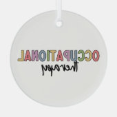 Berufstherapie OT Student Grad Geschenke Ornament Aus Glas (Rückseite)