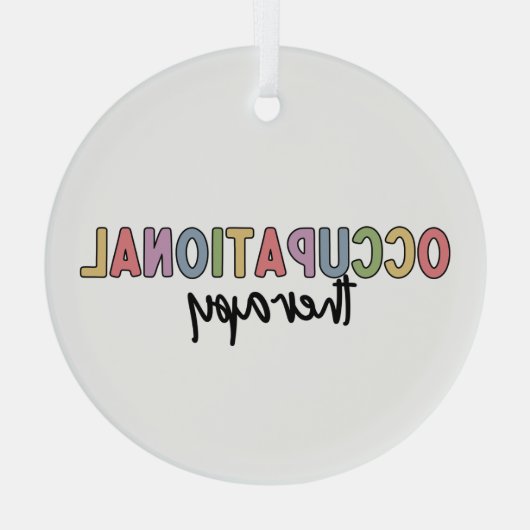 Berufstherapie OT Student Grad Geschenke Ornament Aus Glas (Rückseite)