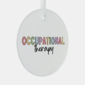 Berufstherapie OT Student Grad Geschenke Ornament Aus Glas (Vorderseite Rechts)