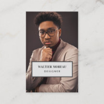 Berufsvisitenkarte mit Foto