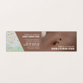 Berufung von Tattoo & Body Piercing Studio Visitenkarten (Außenseite Aufgefaltet)