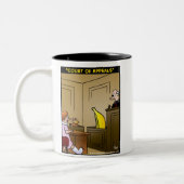 "Berufungsgericht " Zweifarbige Tasse (Links)