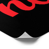 Beruhige Arbeit, Lass Erfolg ist Ihr Lärm Poster (Ecke)