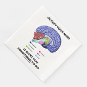 Beruhige deinen Geist, es gibt dir etwas zu tun Serviette (Ecke)