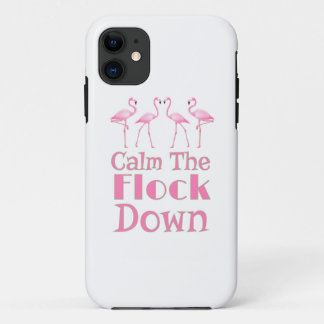 Beruhige dich auf dem Flock Funny Flamingo Case-Mate iPhone Hülle