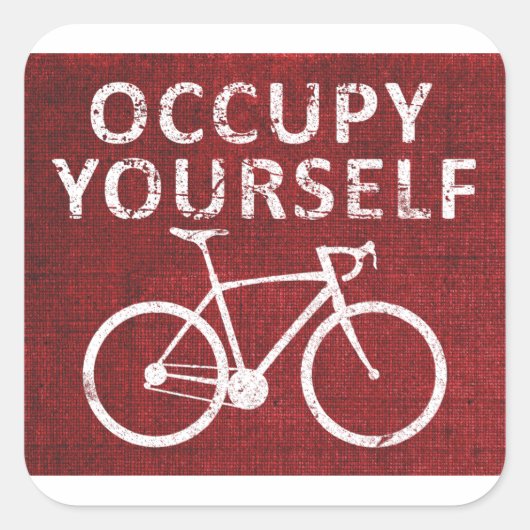 Beruhige dich selbst quadratischer aufkleber (Vorderseite)