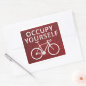 Beruhige dich selbst quadratischer aufkleber (Umschlag)