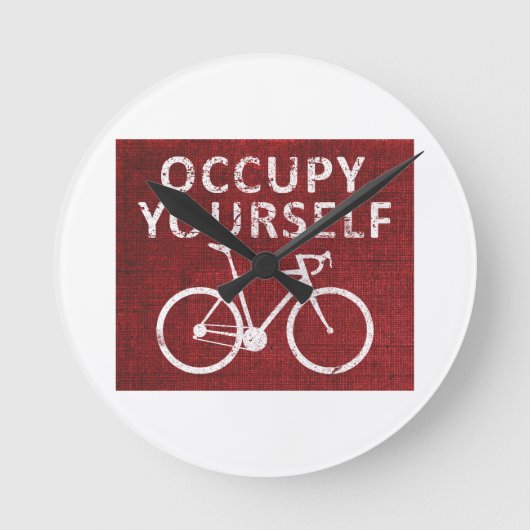 Beruhige dich selbst runde wanduhr (Vorderseite)