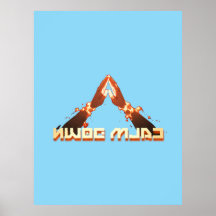 Beruhige dich! Spiegelbild-umgekehrte Typografie