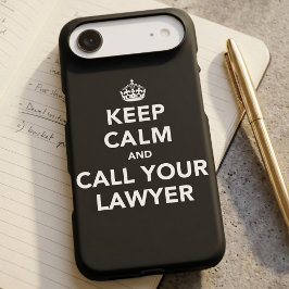 Beruhige dich und ruf deinen Anwalt an. Case-Mate iPhone Hülle