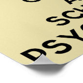 Beruhige dich und rufe einen Psychologen an der Sc Poster (Ecke)