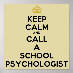 Beruhige dich und rufe einen Psychologen an der Sc Poster