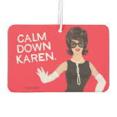 Beruhige Karen! - Funny Autolufterfrischer (Rückseite)