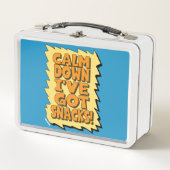 Beruhige mich, ich habe hier Snacks got! Metall Brotdose (Vorderseite)