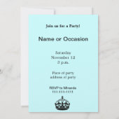 Beruhigen mit dem Text behalten Einladung (Rückseite)