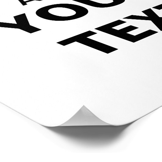 Beruhigen mit dem Text behalten Poster (Ecke)