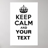 Beruhigen mit dem Text behalten Poster (Vorne)