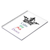 Beruhigen Sie das F*ck unten Notizblock (Linke Seite)