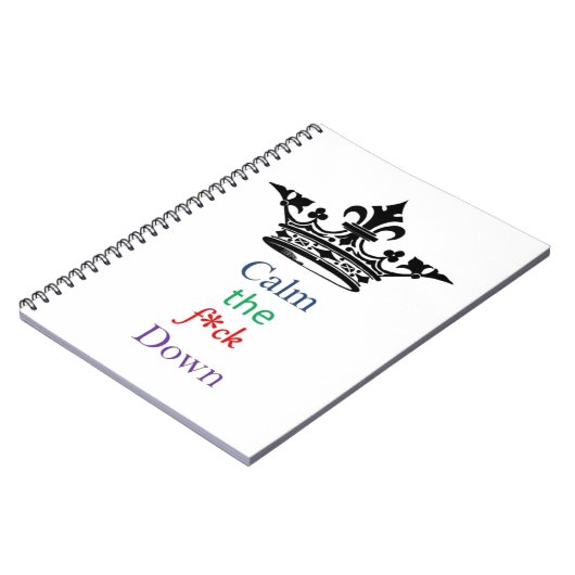 Beruhigen Sie das F*ck unten Notizblock (Linke Seite)