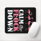 Beruhigen Sie den Flamingo-Rosa Mousepad (Mit Mouse)