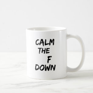 Beruhigen Sie die Tasse F unten