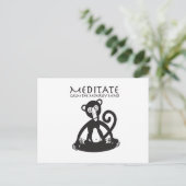 Beruhigen Sie Ihren Affen Postkarte (Stehend Vorderseite)