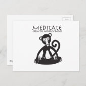 Beruhigen Sie Ihren Affen Postkarte (Vorne/Hinten)