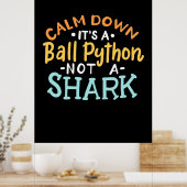 Beruhigen Sie sich auf eine kleine Python Poster (Küche)