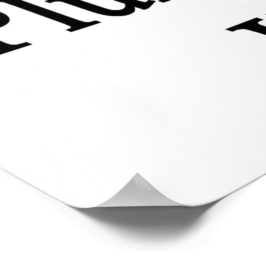 Beruhigen Sie sich hier unten. Poster (Ecke)