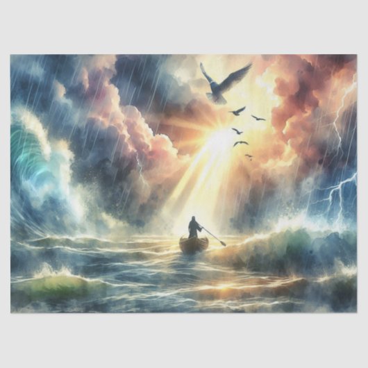 Beruhigen Sie sich im Storm-Tissue Seidenpapier (Vorderseite)