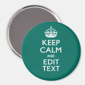 Beruhigen Sie sich und lassen Sie Ihren Text auf A Magnet (Vorderseite/Rückseite)