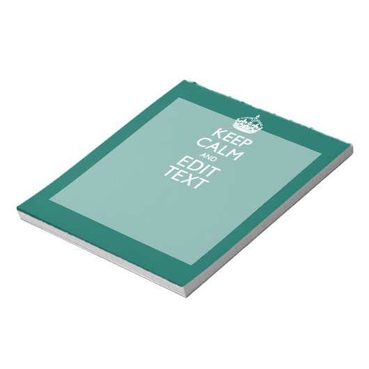 Beruhigen Sie sich und lassen Sie Ihren Text auf A Notizblock (Rotiert)