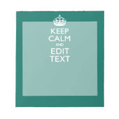 Beruhigen Sie sich und lassen Sie Ihren Text auf A Notizblock (Vorderseite)