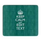 Beruhigen Sie sich und lassen Sie Ihren Text auf A Schneidebrett (Vorderseite)