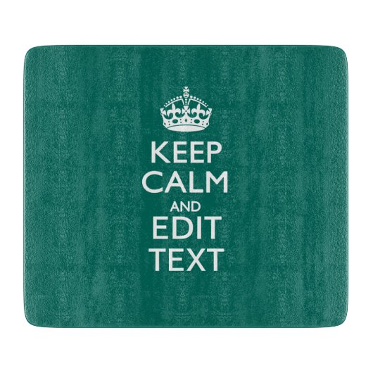 Beruhigen Sie sich und lassen Sie Ihren Text auf A Schneidebrett (Vorderseite)