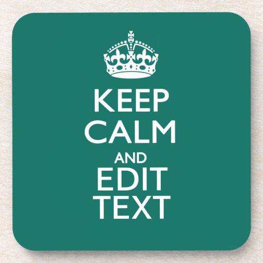 Beruhigen Sie sich und lassen Sie Ihren Text auf A Untersetzer (Vorderseite)